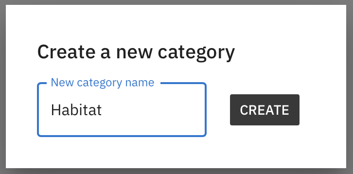 Create category screenshot