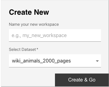 Create workspace screenshot